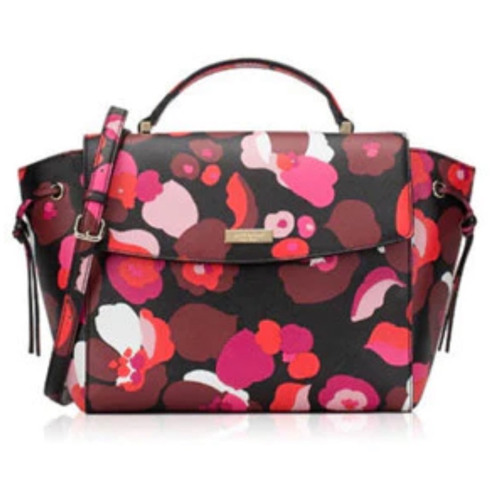 Kate spade New York floral print cross body top handle bag